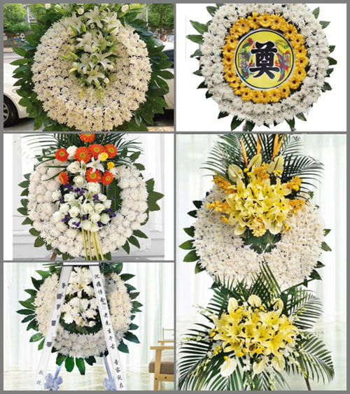 安徽池州市东至县龙泉镇让塘村花圈速递